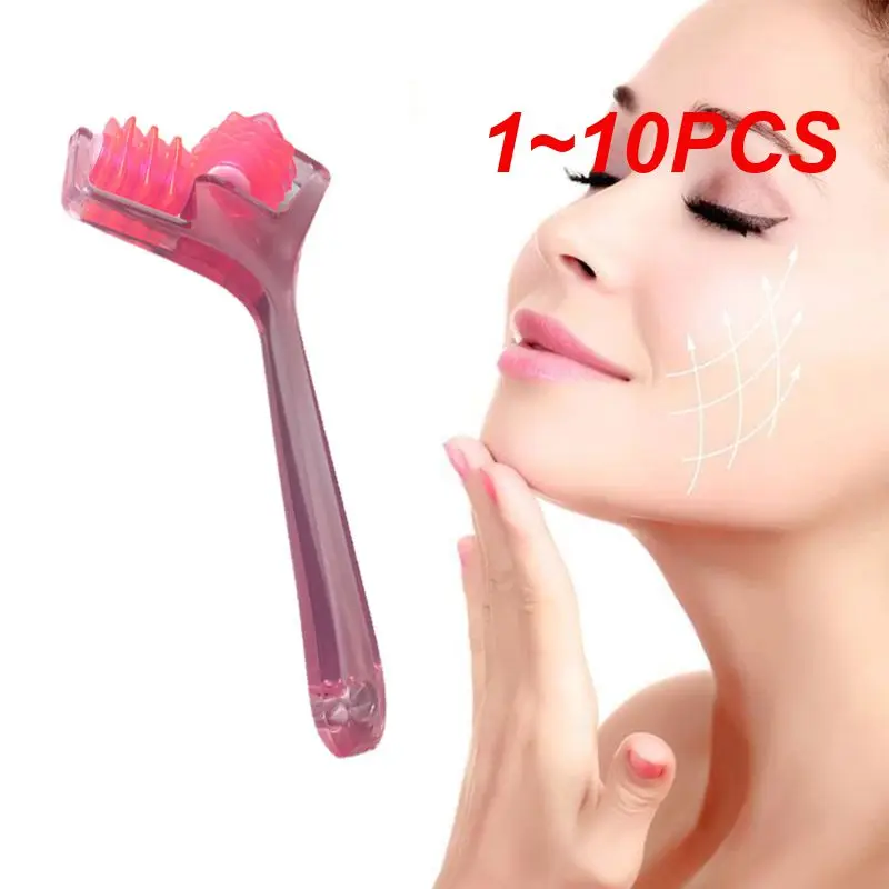  1 ~ 10PCS Y-образен ролков масажор за лице за повдигане на бръчки за отстраняване на бръчки за лице с форма на масаж Инструмент за релаксация на лицето Инструмент за красота за повдигане на лице