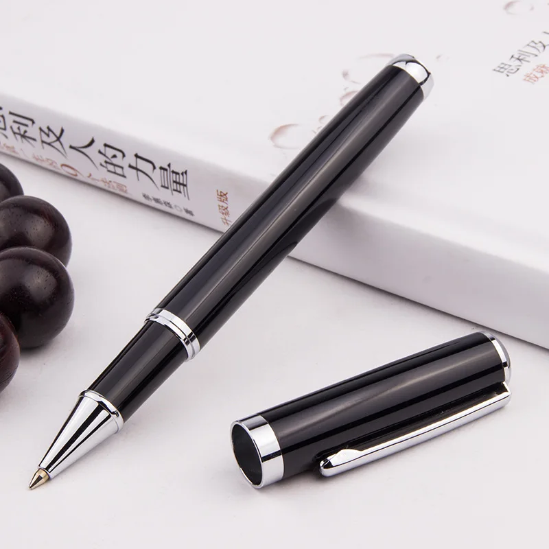 1 бр. Метален черен ролер 0,5 мм химикалки Бизнес офис консумативи училище студент писане подарък