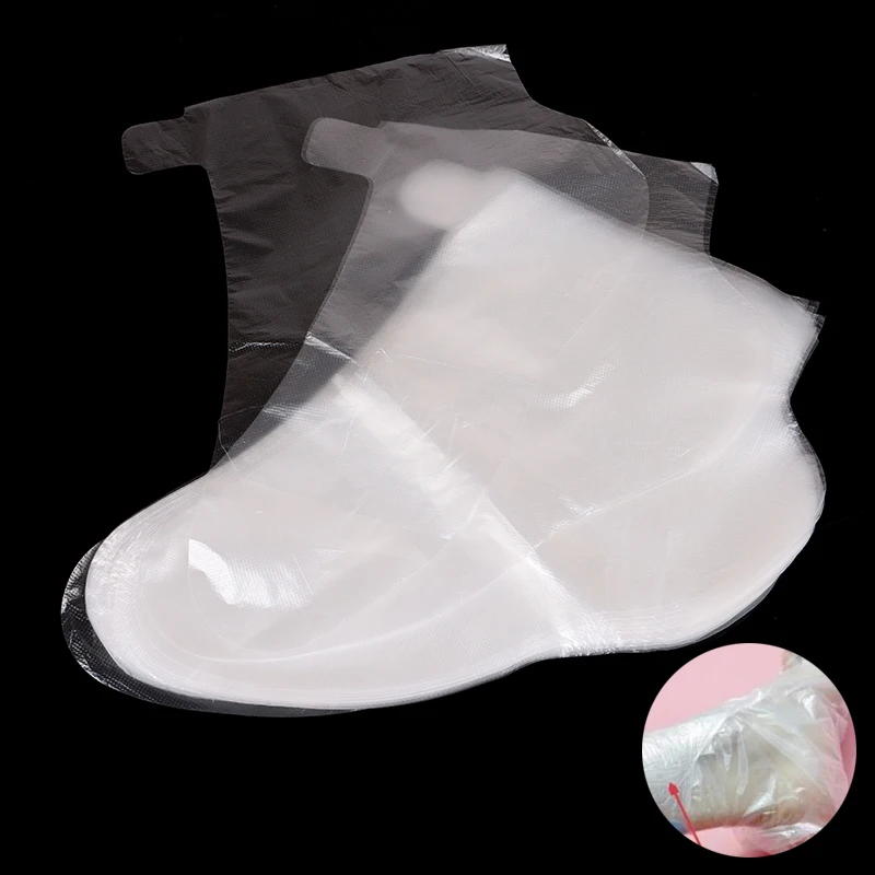 100Pcs Transprent еднократни чанти за крака Detox SPA Covers Педикюр Предотвратяване на инфекция Премахване на напукани инструменти за грижа за краката Избършете за баня