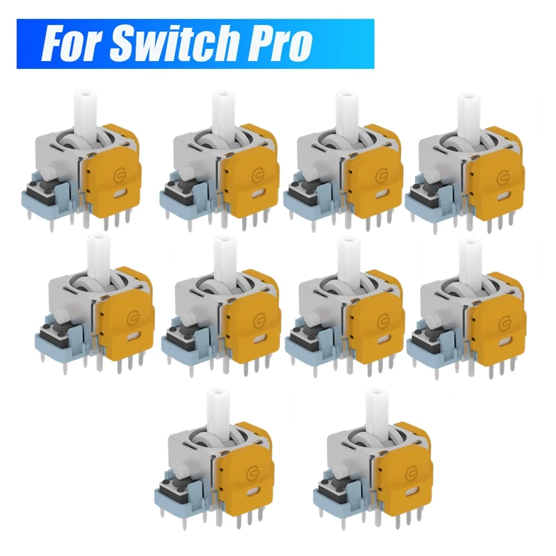 10PCS За Switch Pro джойстици Hall Електромагнитни високо прецизни регулируеми джойстици