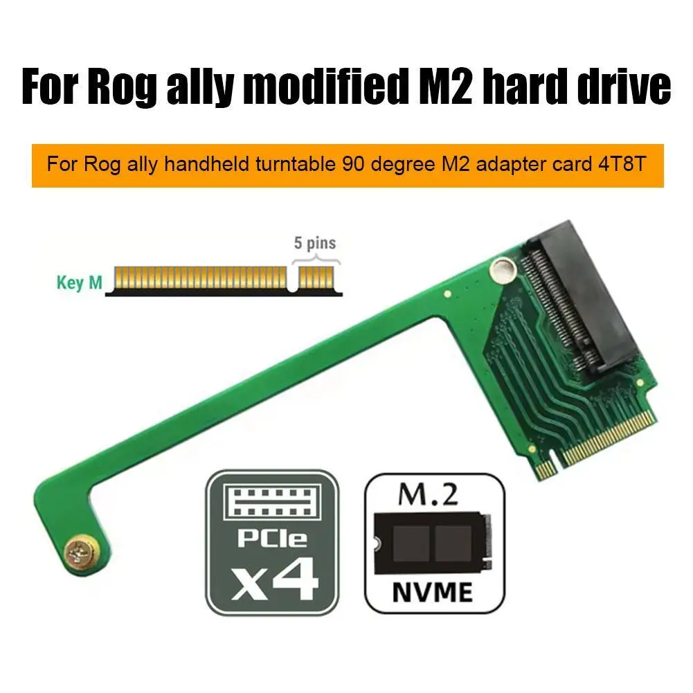 1pcs за Rog Ally Ssd адаптер за памет за ROG Handheld всички 90 градуса M.2 адаптер карта всички модифицирани NVME 2280 твърд диск EP-022