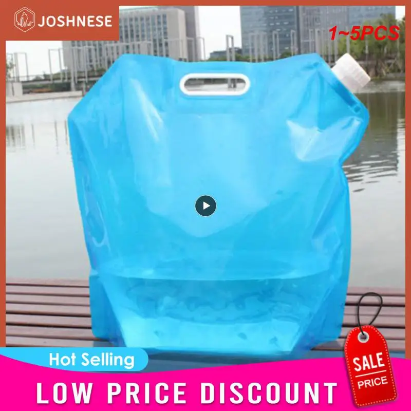 1~5PCS Гъвкава сгъваема сгъваема бутилка за съхранение на водна чанта Външно барбекю Празник Водни чанти Къмпинг Туризъм Спорт