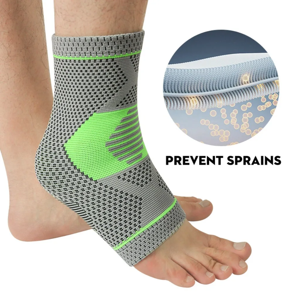 1бр Възстановяване на наранявания Спортни глезена скоба сухожилие подкрепа еластична арка подкрепа чорапи болки в ставите дишаща