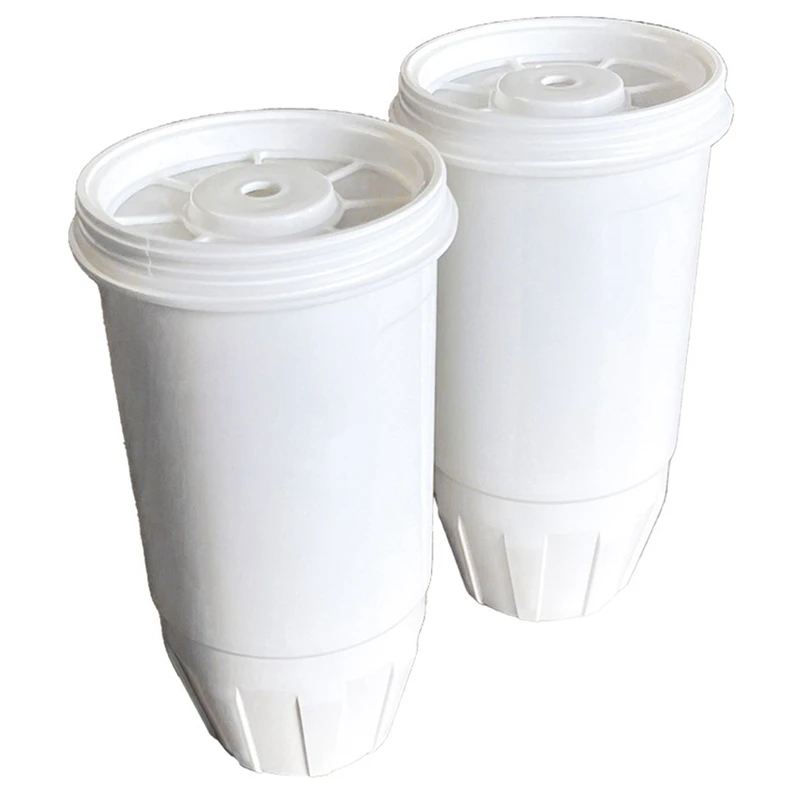 2 пакет водни филтри бяла пластмаса за стомни и дозатори, филтрираща система за НУЛЕВА ВОДА