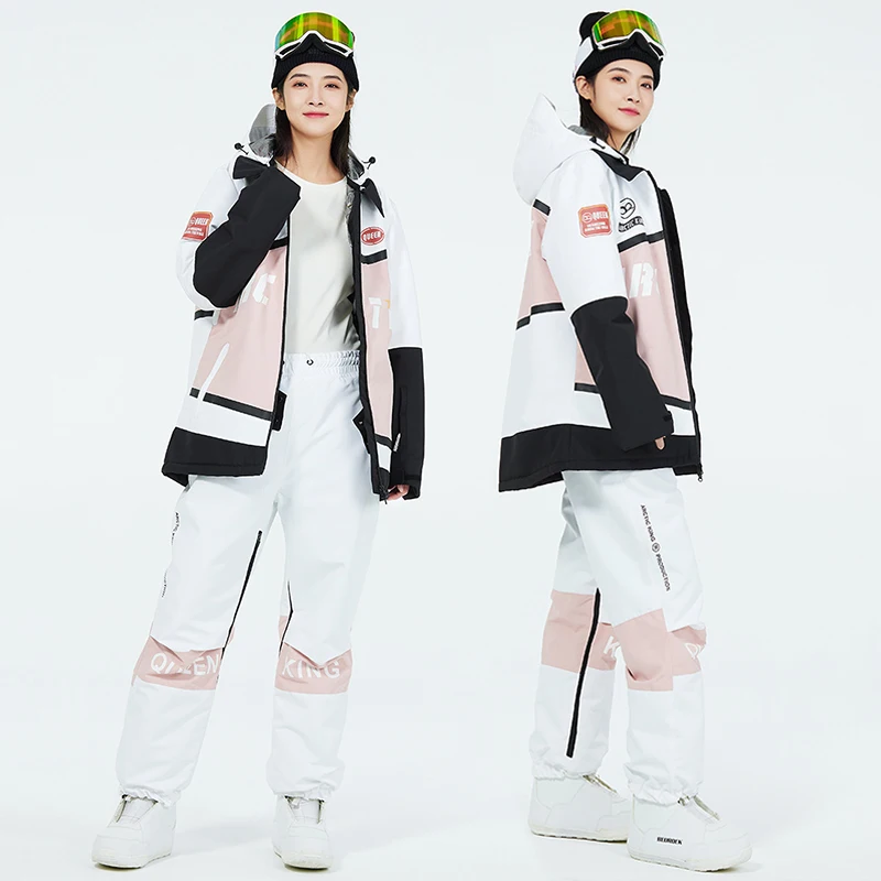 2024 Планински водоустойчив женски снегомобил костюм дрехи открит Soport човек ски комплекти зимни ветроупорни жени костюми за сняг