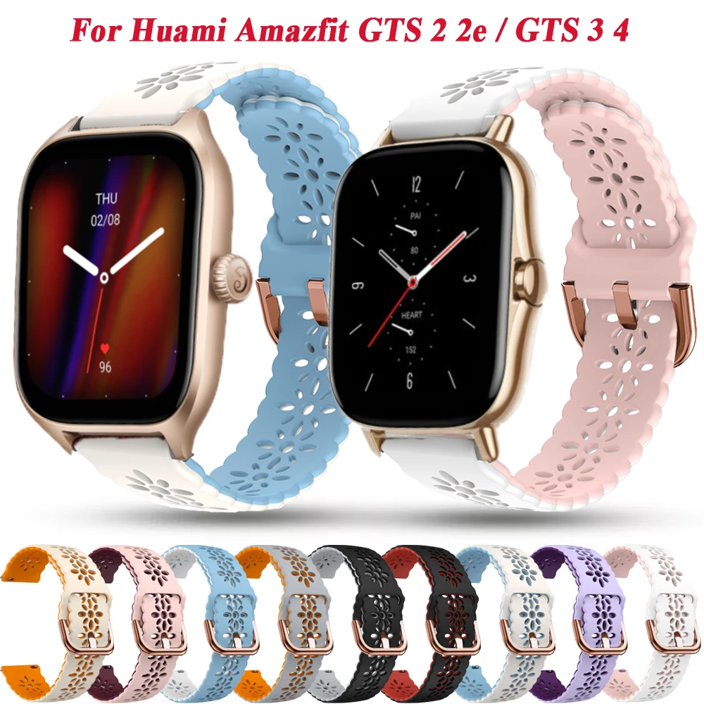 20mm силиконова каишка за Xiaomi Huami Amazfit GTS 3 2 4 мини 2e Smart Watch Band Amazfit Bip U 3 Pro GTR 42mm гривна за китки