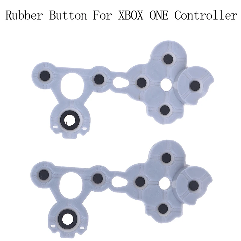 2Pcs оригинален силиконов проводим гумен проводим гумен бутон за Xbox One контролер подложка