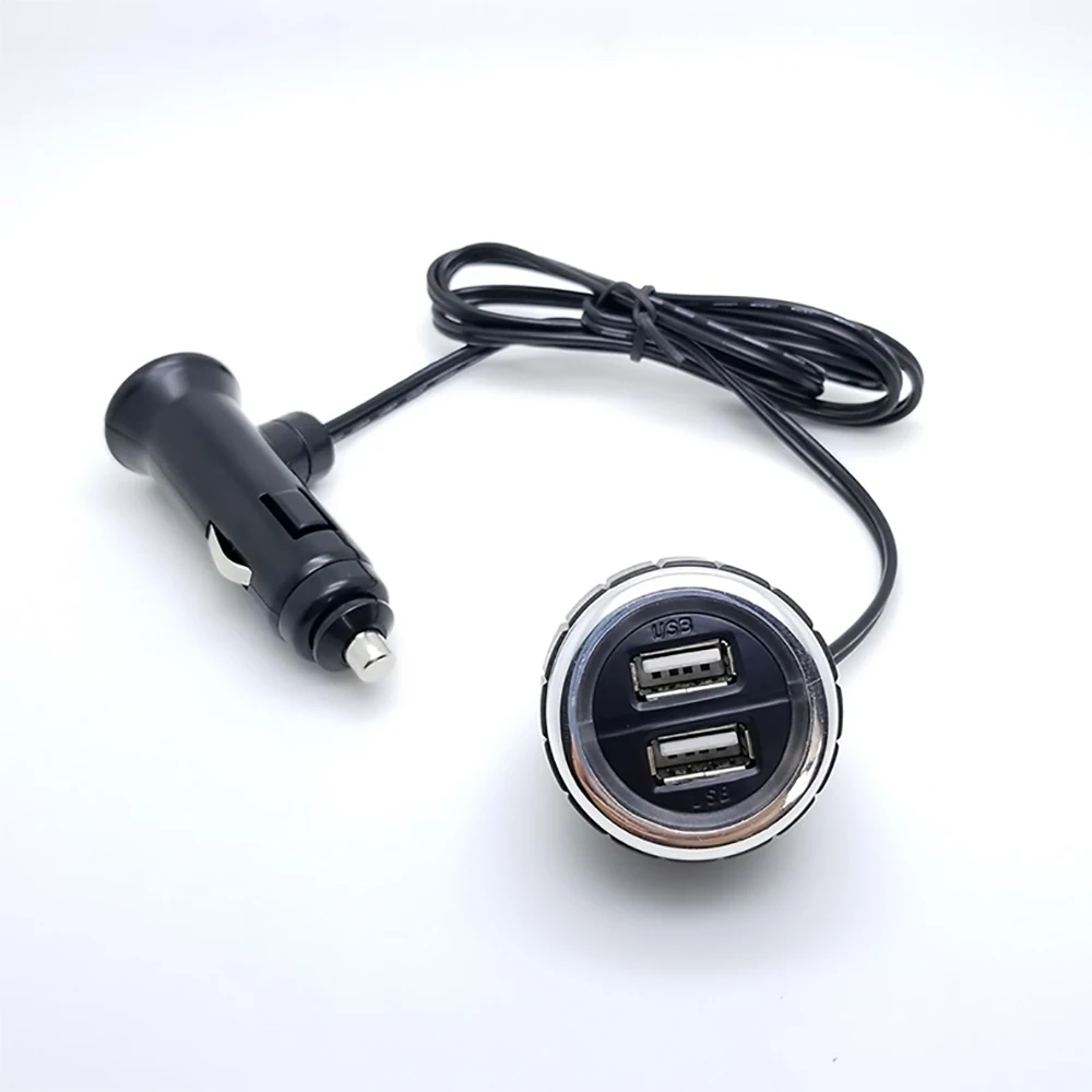 3.1A Двойно USB зарядно за кола с предупреждение за зареждане Леко зарядно за запалка за кола
