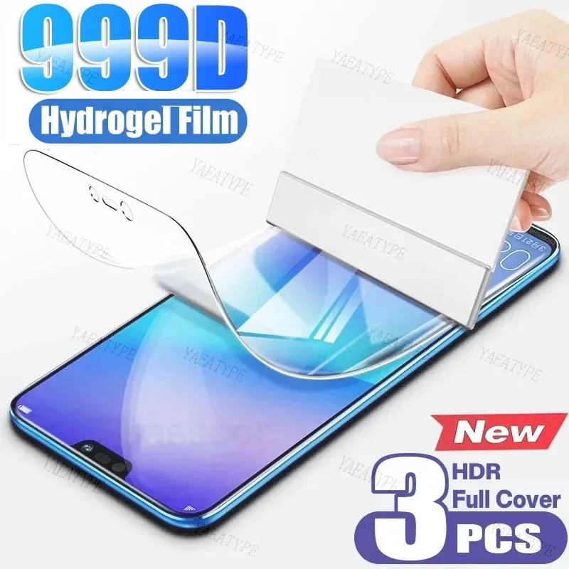 3PCS За Huawei P30 P60 P50 P40 Pro Plus P20 P10 lite E хидрогел филм екран протектор на P Smart Z S 2021 телефон защитно фолио