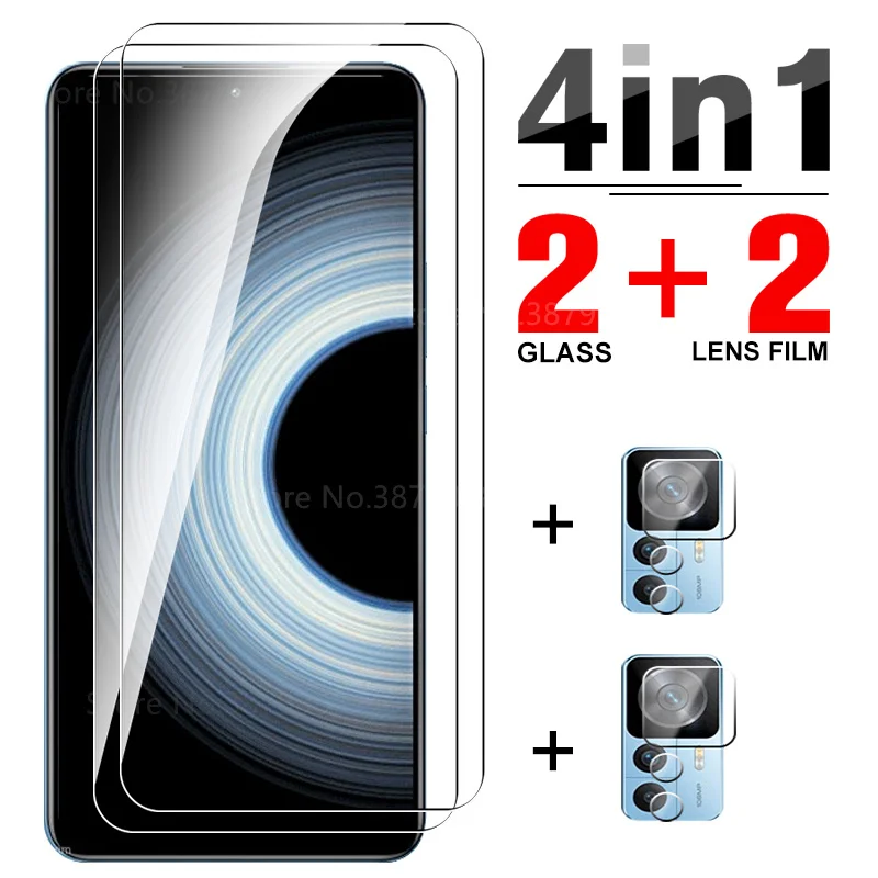 4in1 закалено стъкло за Xiaomi Redmi K50 Ultra Full Cover екран протектор за Redmy K50 K 50 Extreme Edition 6.67inch обектив филм