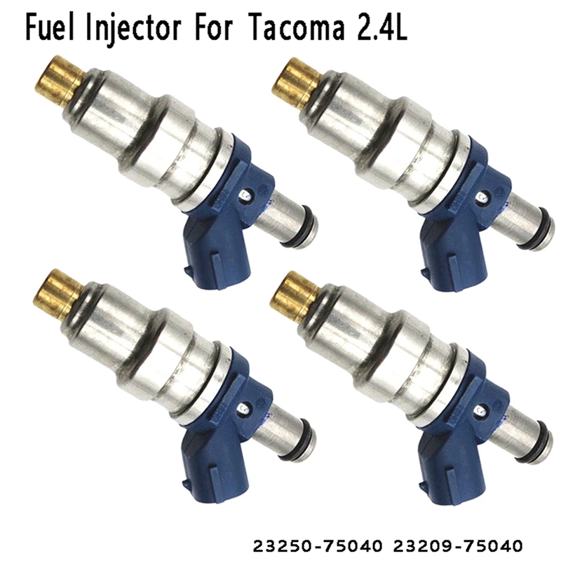 4Pcs Горивни инжектори за Toyota Tacoma 1995-1999 2.4L 23250-75040 23209-75040 Замяна