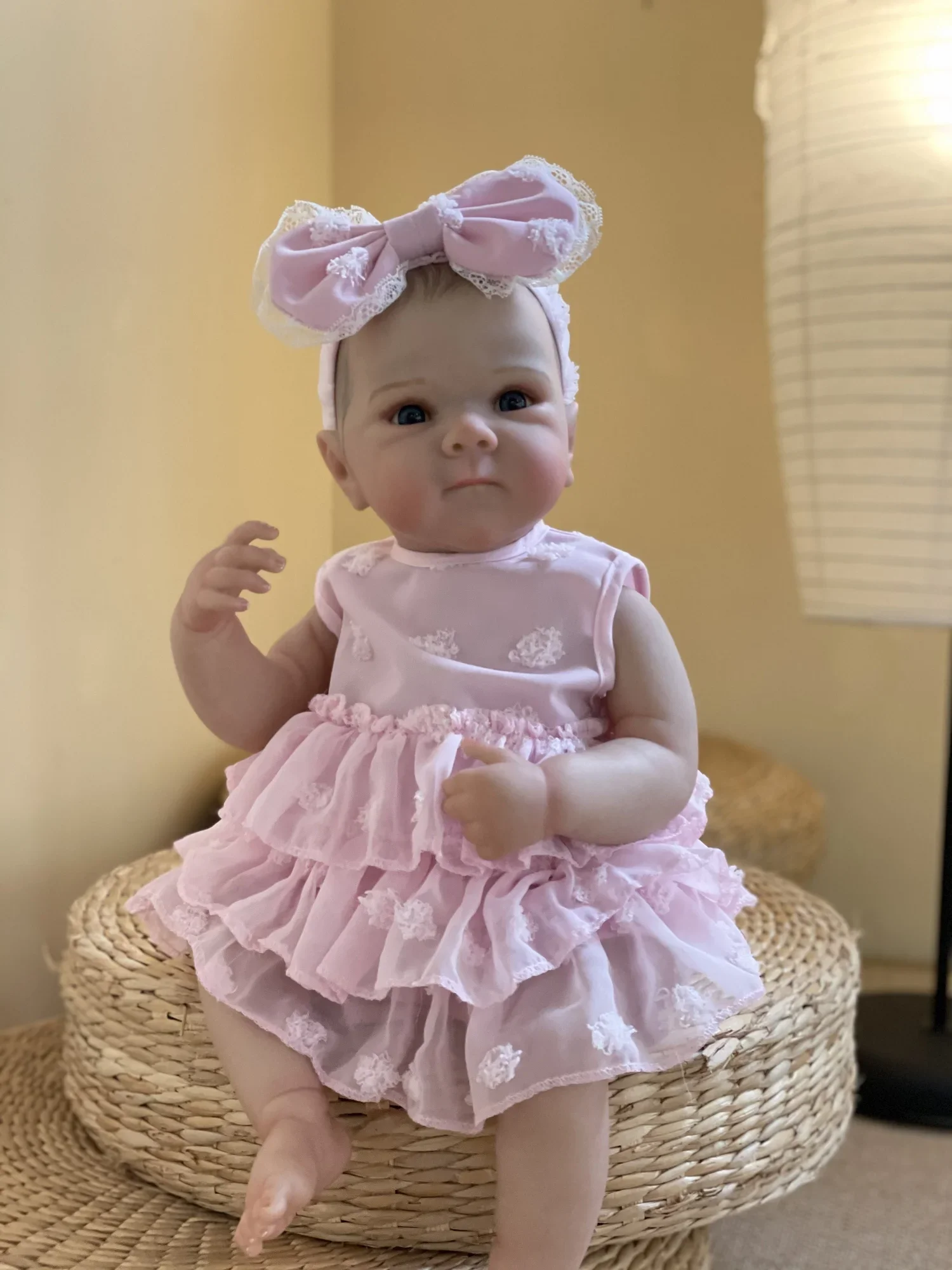 50cm Пухкава Bettie Bebe Reborn момиче цялото тяло силиконови винил преродени кукли с боядисана коса 3D боя кожата новородено кукла