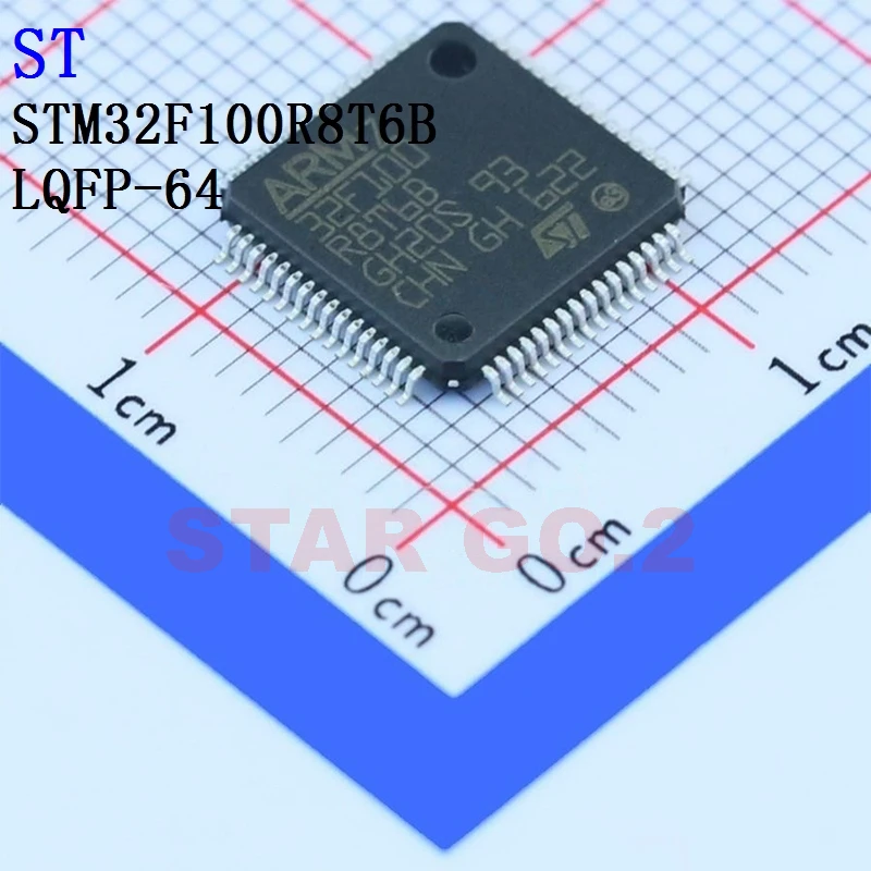 5PCSx STM32F100R8T6B LQFP-64 ST микроконтролер