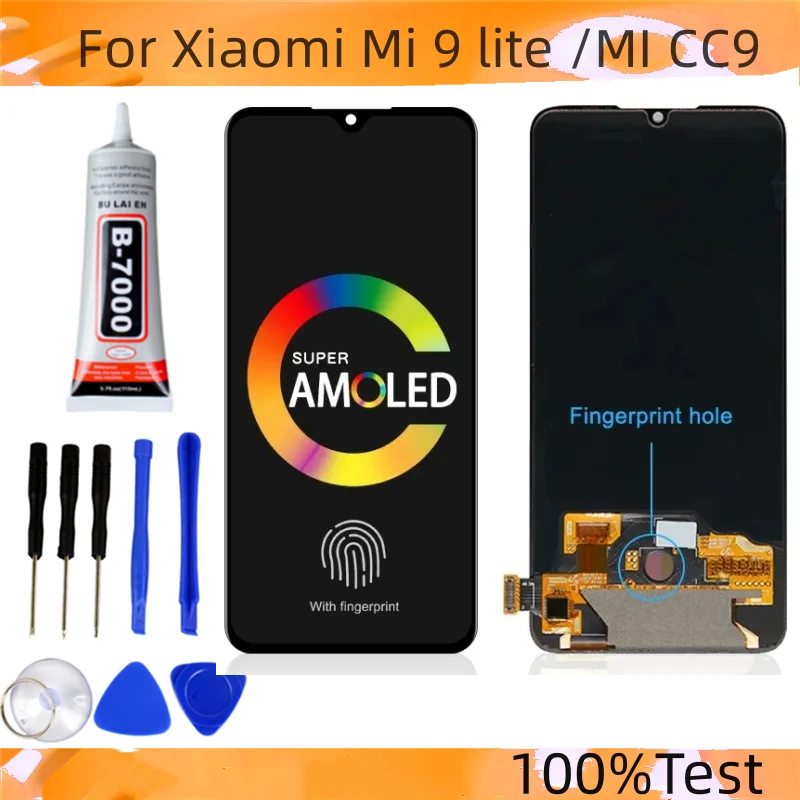 6.39 инчов MiCC9 LCD за Xiaomi Mi 9 lite LCD дисплей сензорен екран дигитайзер монтаж части за Xiaomi Mi CC9 LCD