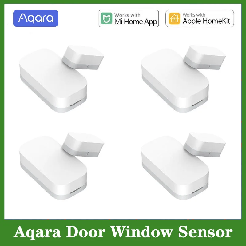Aqara сензор за прозорци на вратите Zigbee безжична връзка Интелигентен сензор за мини врати MCCGQ11LM Работа с Xiaomi APP Миджия умен дом