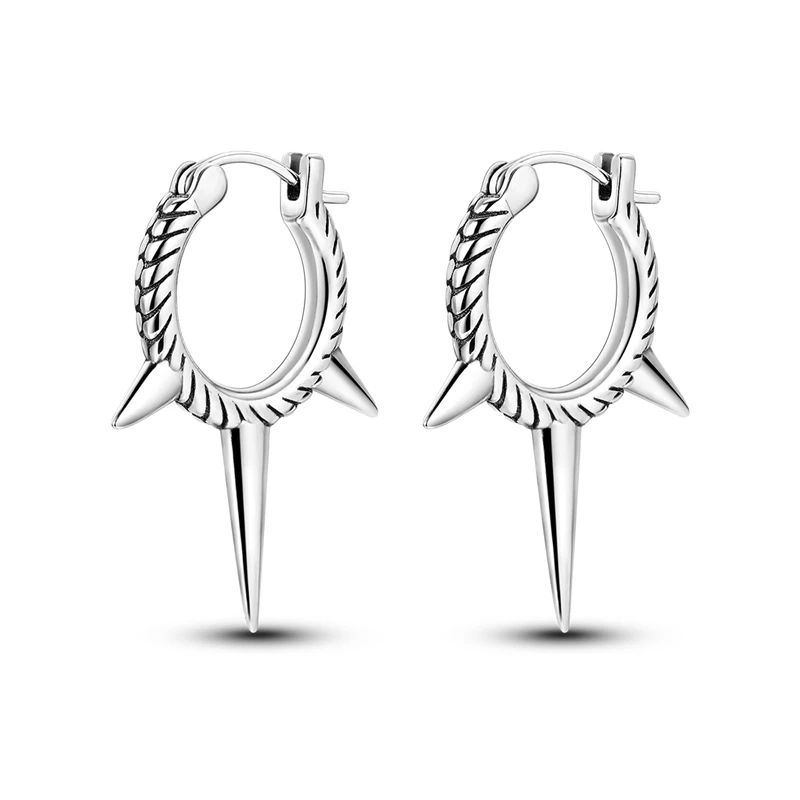 Cool S925 стерлинги сребро висок клас змия кост върба нокти обеци за пазаруване на жените изящни бижута аксесоари