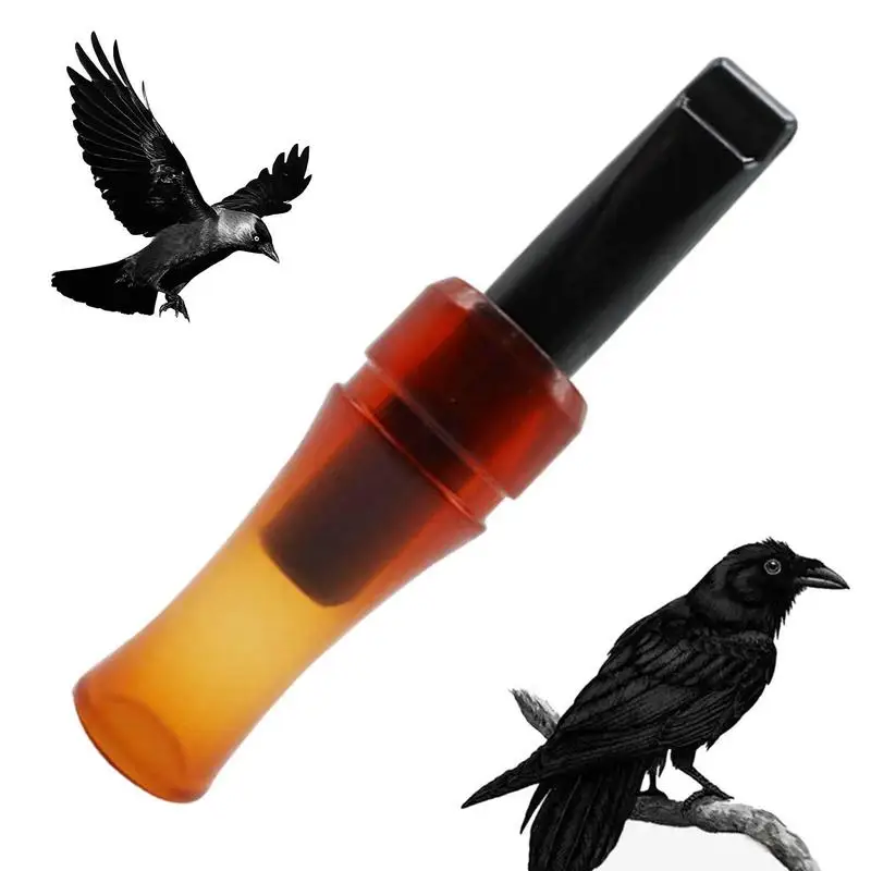 Crow Caller за привличане на врани Ловни аксесоари Автентична птица повикване свирка реалистични звуци кафява врана повикване свирка врана