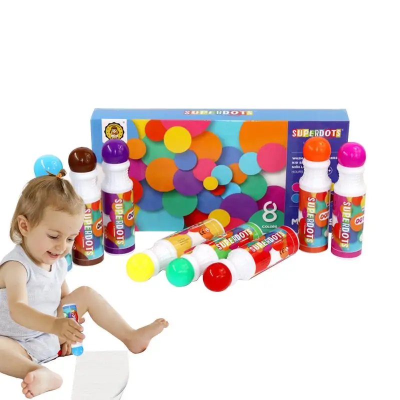 Fun Art Marker Art Paint Kit For Toddler Activities Washable Erasable Coloring Pens For Toddler Art Activities Regular Dot