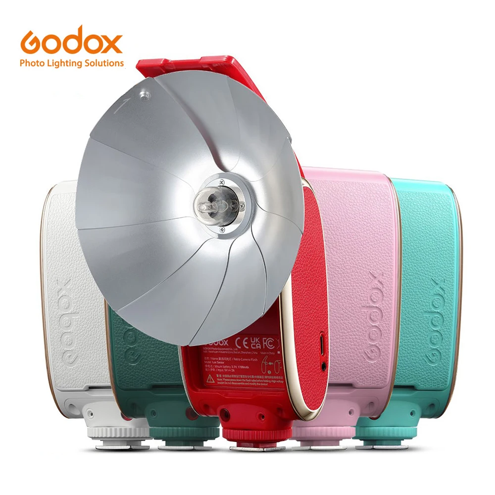 Godox Lux Senior Color Edition GN14 Светкавица за камера 6000K 7 нива Speedlite Trigger 6 Цвят Наличен за Olympus Sony Canon Nikon