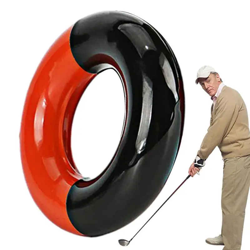 Golf Swing Ring Weighted Club Trainer Portable Golf Club Warm Up Swing Weight Ring за начинаещи и голфъри