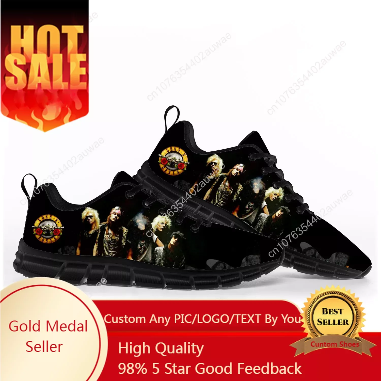 Guns N Roses Heavy Metal Rock Band Спортни обувки Мъжки Дамски Тийнейджъри Детски Детски маратонки Персонализирани висококачествени обувки за двойки