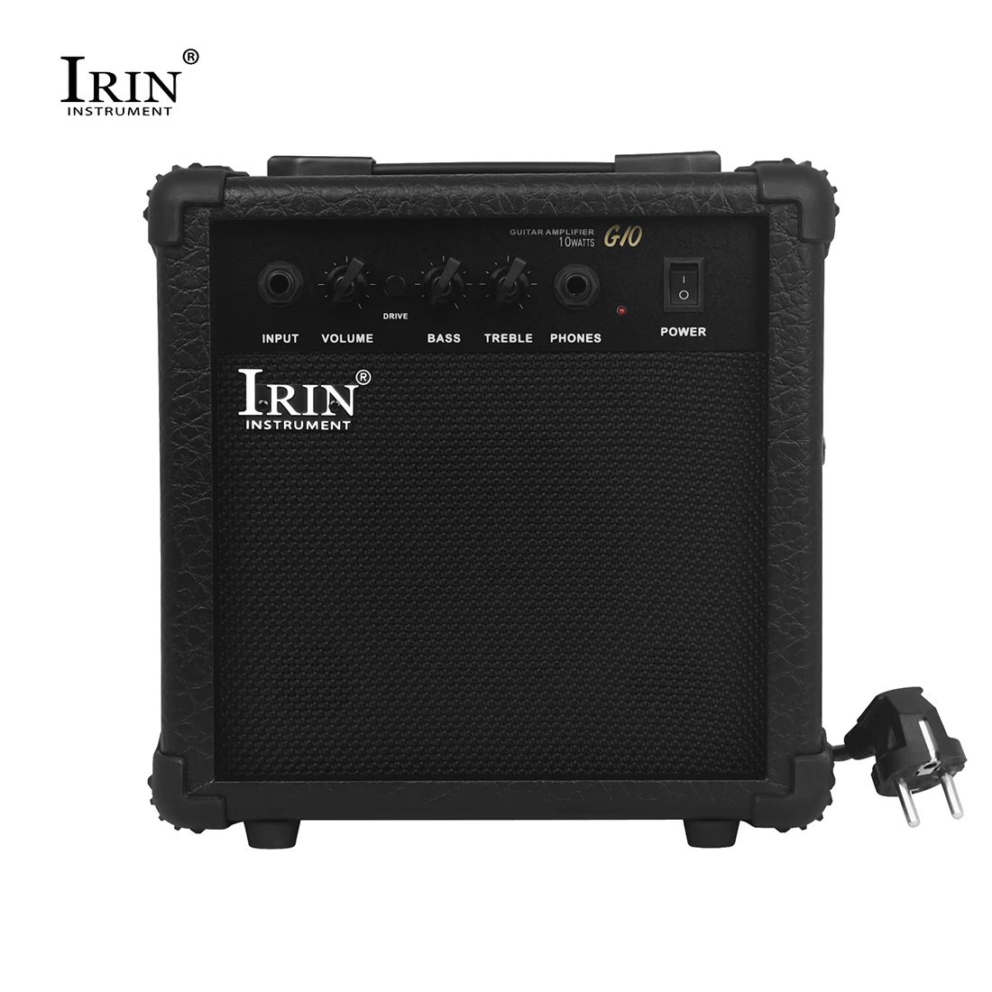 IRIN G10 Мини усилвател AMP Портативен усилвател Шкаф за високоговорители, подходящ за електрическа китара Електрически бас Улично изпълнение