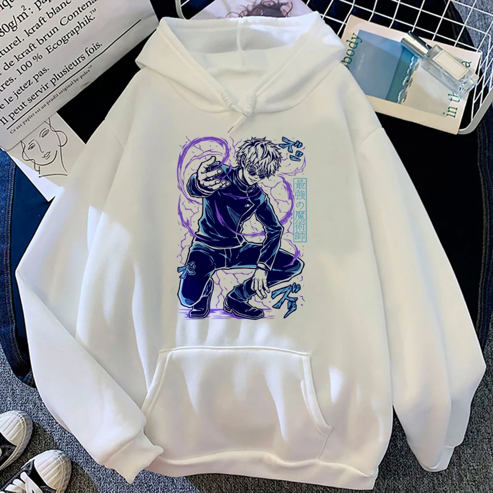 Jujutsu Kaisen качулки жени harajuku аниме аниме 2023 качулка риза жени графичен пуловер