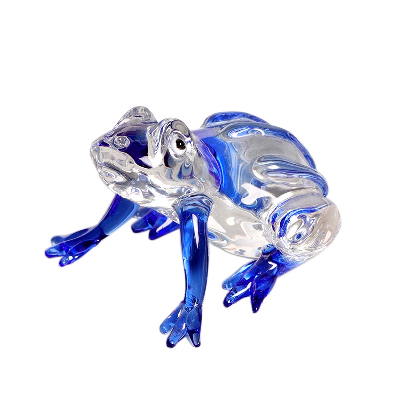 K9 Кристална жаба фигурка миниатюрна ръчно изработена кристална крафт подарък за рожден ден украшение преспапие Аксесоари за декорация на дома