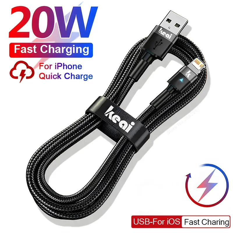 KEAI 20W USB C кабел за iPhone 15 14 13 12 11 Pro Max Mini PD бързо зареждане за iPhone 14 8 Plus XS XR тип C зарядно устройство кабел за данни