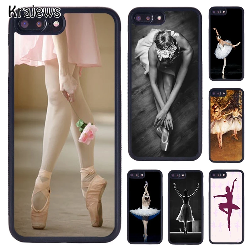 Krajews балет балерина танцьорка телефон случай за iPhone SE2020 15 14 6S 7 8 плюс 11 12 мини 13 Pro X XR XS Макс капак черупка кок