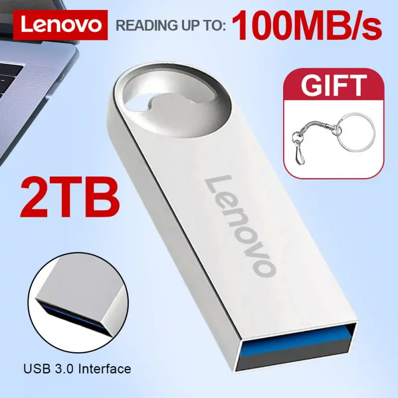 Lenovo USB флаш памети 2TB USB 3.0 1TB 512GB 256GB 128GB високоскоростен Pendrive метален преносим USB диск водоустойчив USB писалка диск