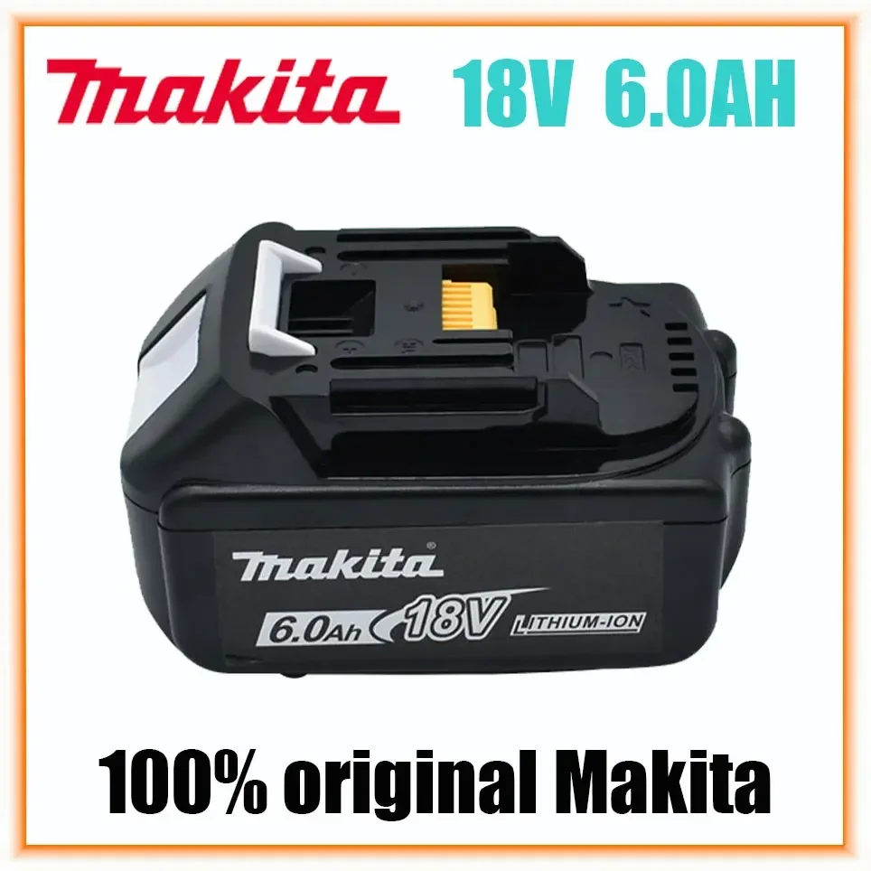Makita 100% оригинална 18V 6.0Ah акумулаторна батерия за електроинструменти С LED литиево-йонна замяна LXT BL1860B BL1860 BL1850