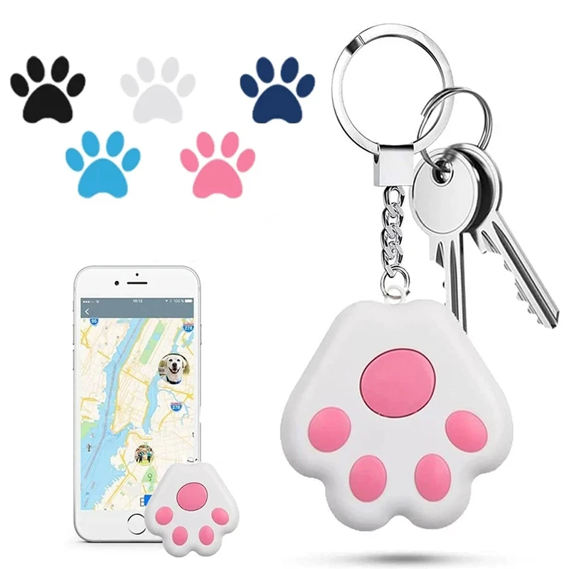 Mini GPS Tracker Wireless Bluetooth-съвместим Smart Anti Lost Tracking Device for Keys Locator Pet Dog Cat Collar Accessories