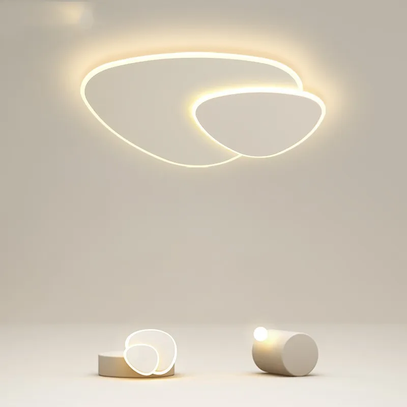 Nordic минималистичен LED таван лампа димиране за хол трапезария кухня спалня дома декор вътрешно осветление Lusters тела