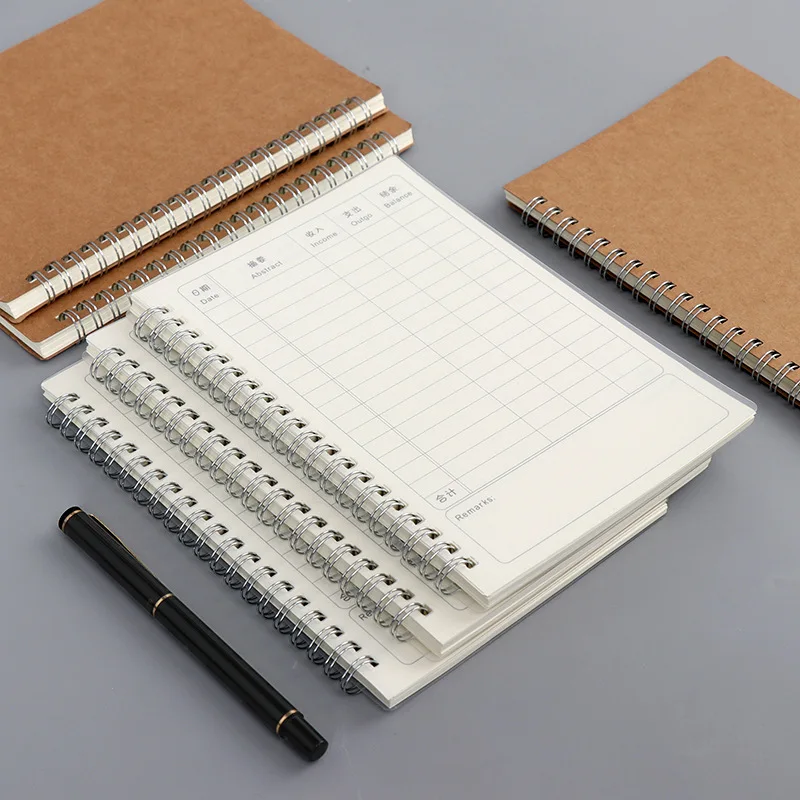 Notebook Daily 2023 Организатор на планирането Дневник Скицници от телешка кожа Счетоводство Дневник за бележки на бобината