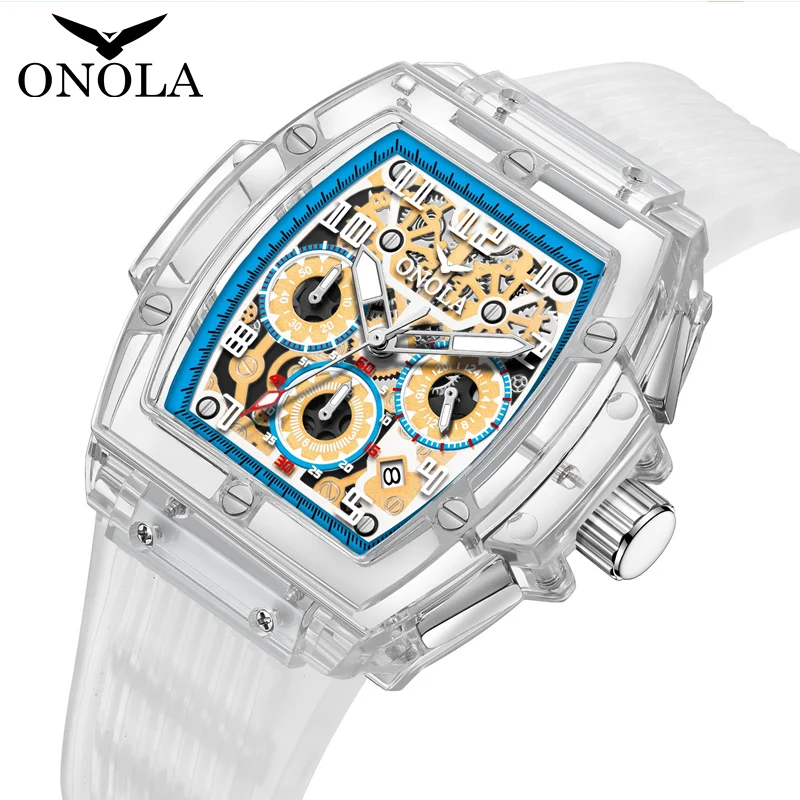 ONOLA Мъжки бизнес часовник луксозна марка свободно време водоустойчиви мъжки кварцови часовници