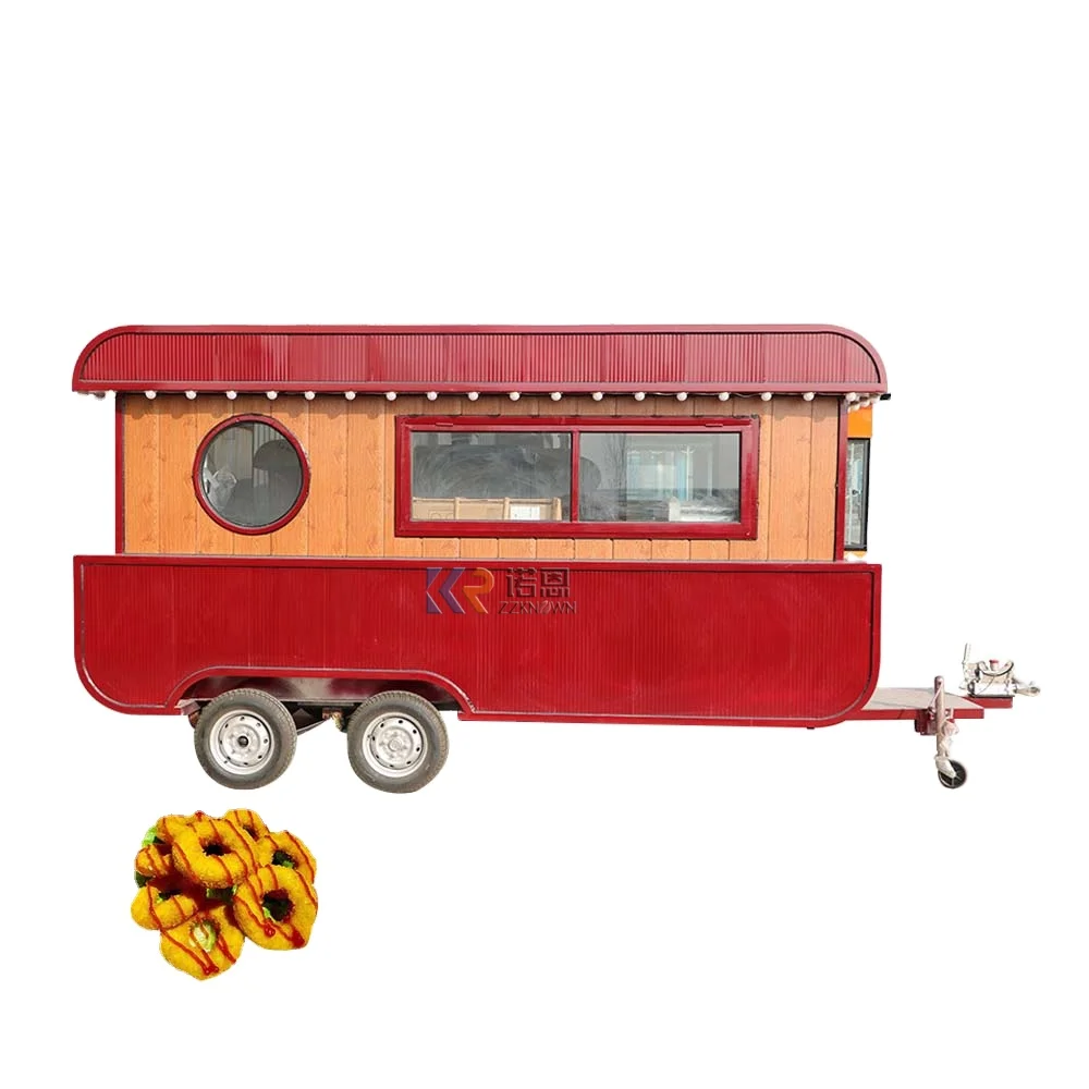 Outdoor Mobile Food Trailer Street Mobile Food Cart China Factory Mobile Food Truck for Sale Cone Pizza Trailer