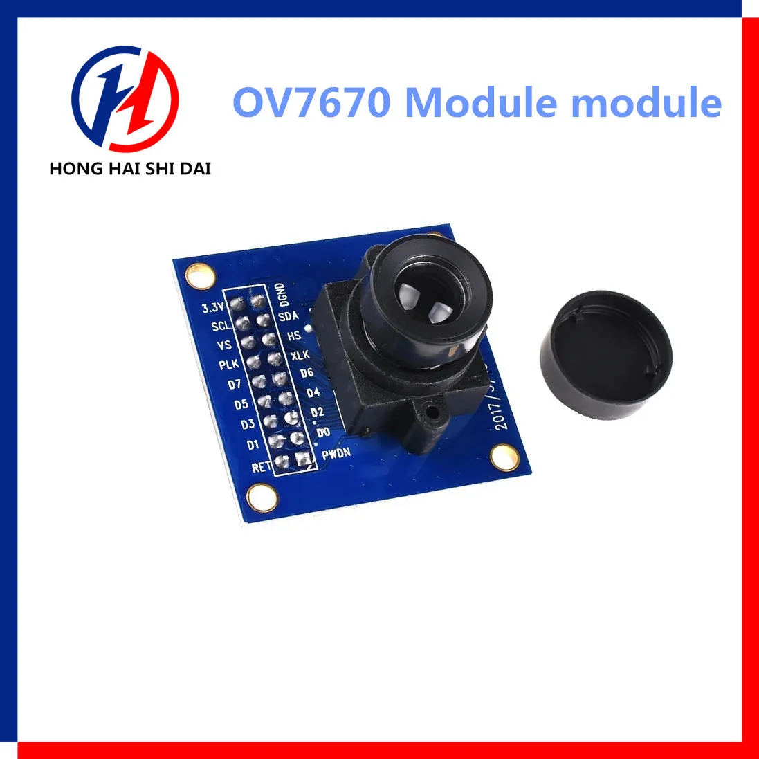 OV7670 модул за камера OV7670 модулПоддържа VGA CIF автоматичен дисплей за контрол на експозицията активен размер 640X480 За