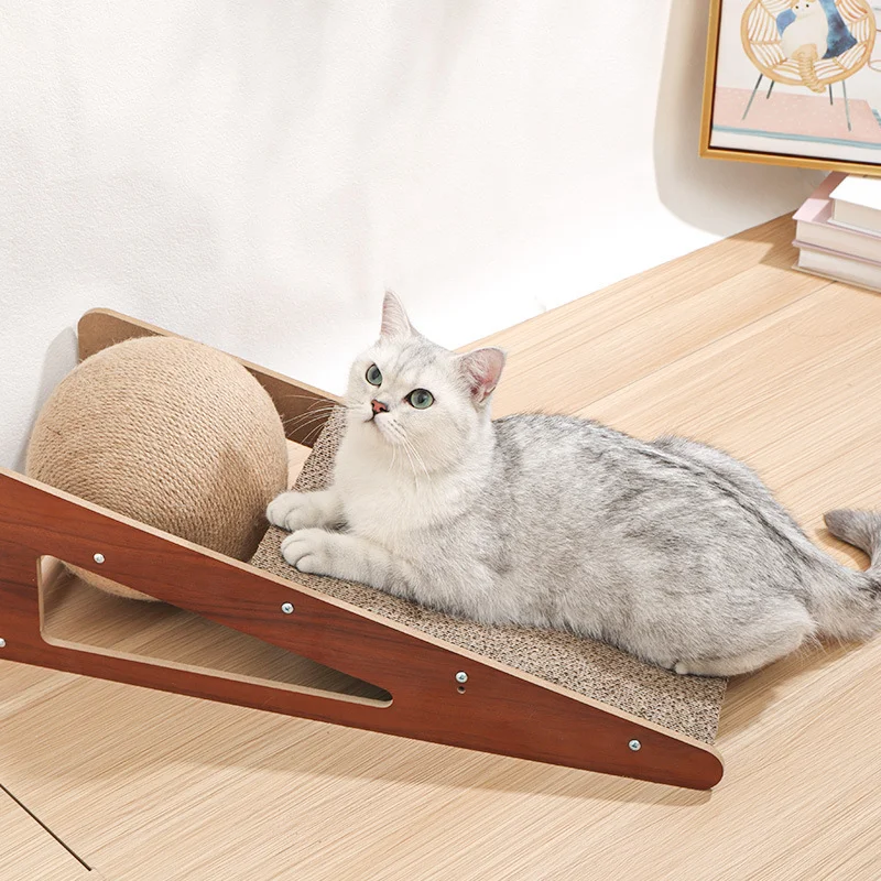 Pet Cat Мебели Консумативи Cat Scratcher Board Подвижна котешка стъргалка Scratching Post за котки Шлайфане нокът катерене играчка