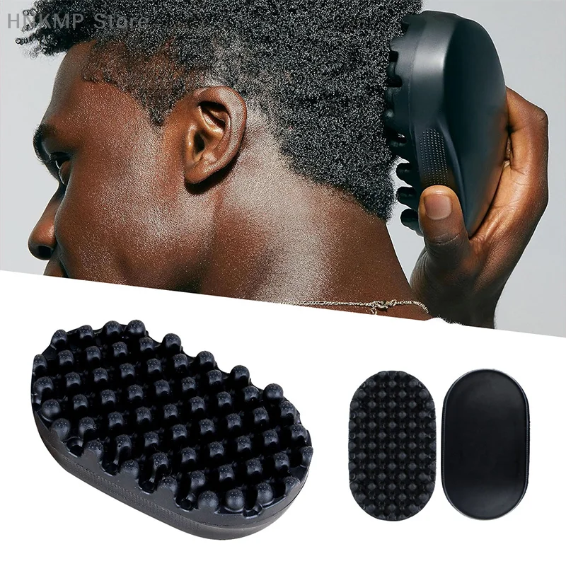 Portable коса обрат гребен миещи се трайни къдрава гумена кърлинг четка красота коса ананас главата мъжки инструмент за почистване на косата