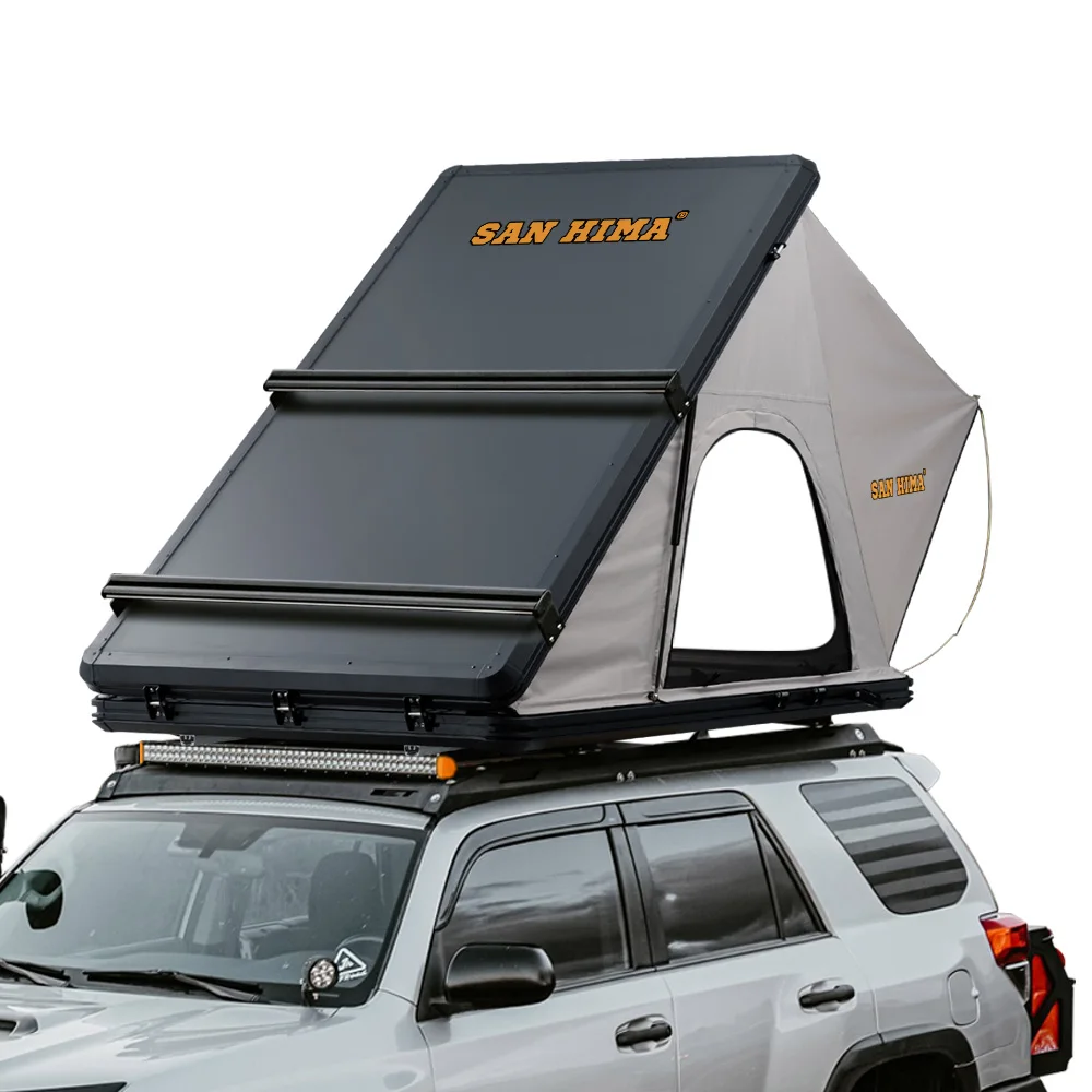 SAN HIMA Многофункционален открит къмпинг подслон Uv защита твърда черупка кола покрив палатка със слънчев панел скоба