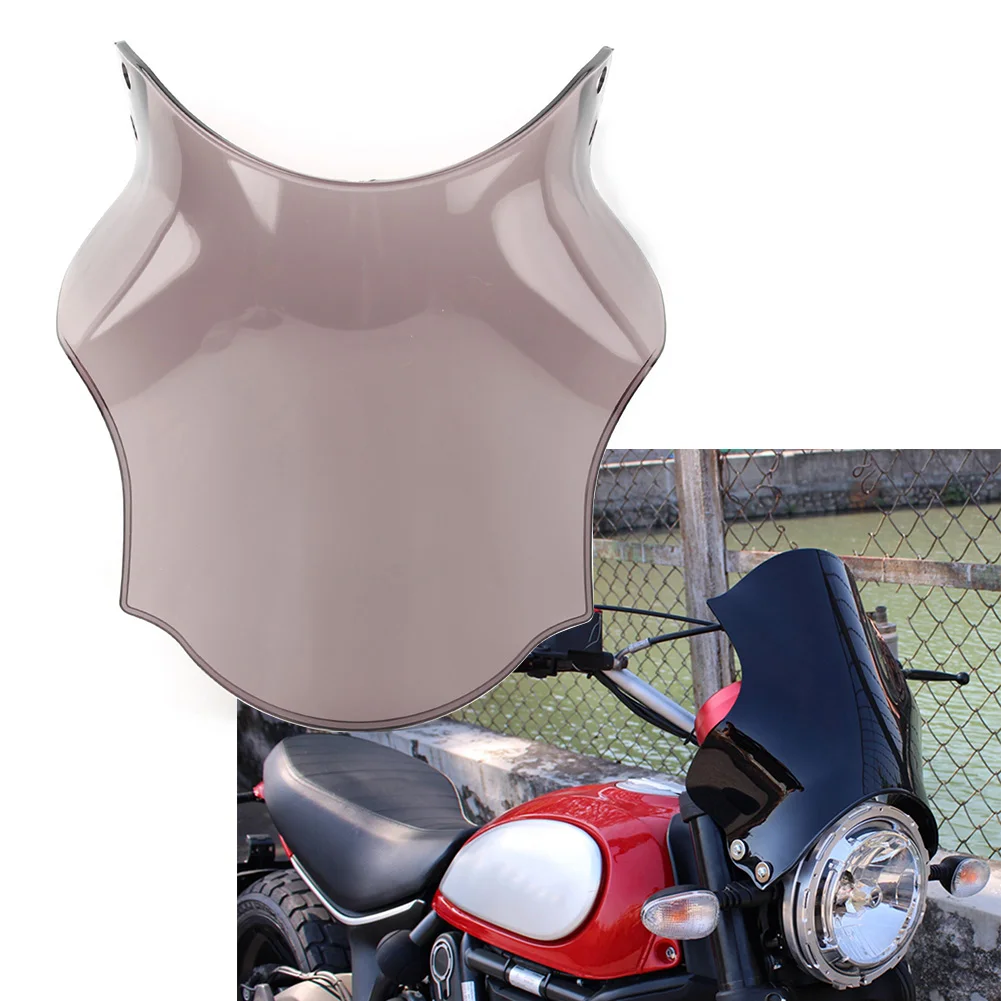Smoke Motorcycle ABS Предно стъкло Предно стъкло Ветробран за DUCATI SCRAMBLER 800 2015 2016 2017 2018 2019 2020