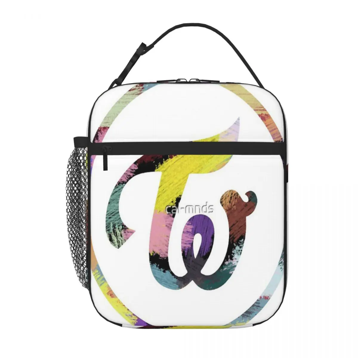 TWICE Лого Обяд Голяма пазарска чанта Кутия за обяд Чанта за обяд Термо детска чанта за обяд