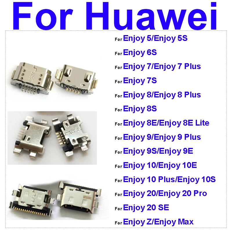 USB жак за зареждане Plug Port за Huawei Насладете се на Z Max 5 6 7 8 9 10 20 Pro Plus 5s 7s 8s 8e 9e 9s 10e 10s 20se TypeC зарядно док