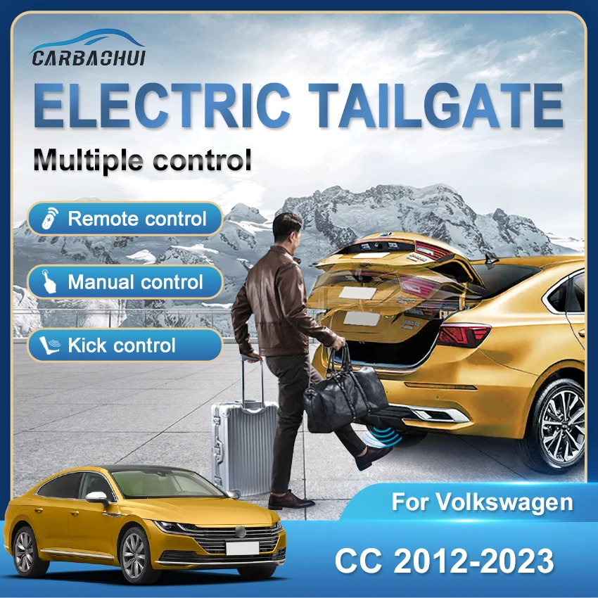 Автомобил Електрически багажник кола врата по-близо електрически багажника диск крак ритник сензор задна врата мощност комплект за Volkswagen VW CC 2012-2023