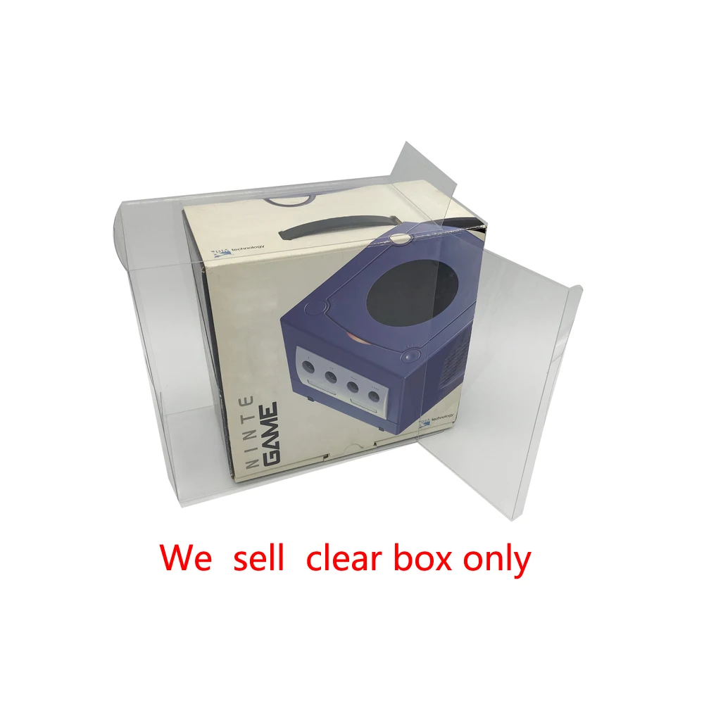 Висококачествена PET защитна кутия За NGC Япония версия игрова конзола пластмасова прозрачна кутия за показване на колекции