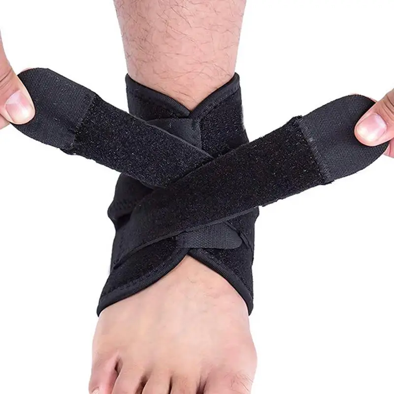 Глезена скоби за мъже глезена стабилизатор глезена обвива подкрепа крак подкрепа скоба компресия ръкав спортни глезена скоба регулируема