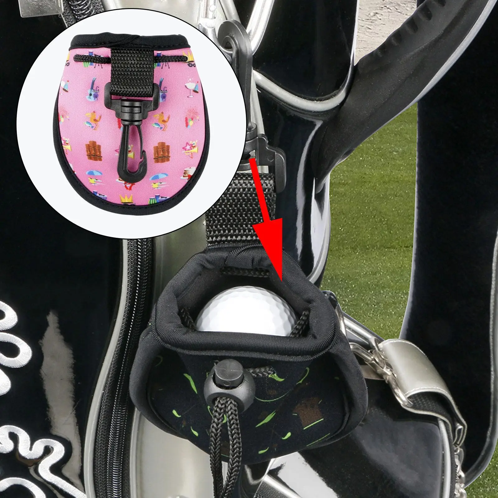 Държач за топки за голф Мини топка за голф чанта за носене торбичка за голф джоб за голф топка чанта