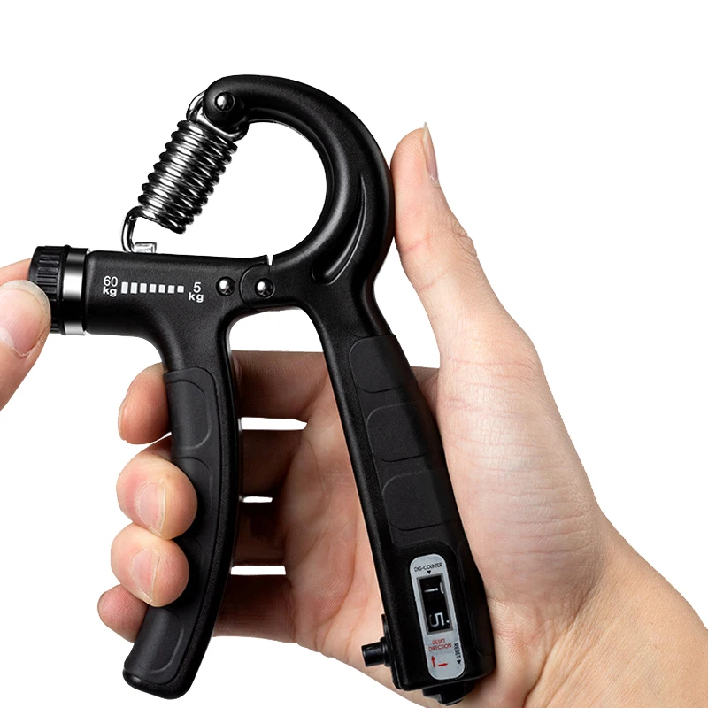 Електронно броене Grip Hand Grip Strengthener Fitness Wrist Stretcher Portable Adjustable Grip 5-60KG Оборудване за обучение на китката