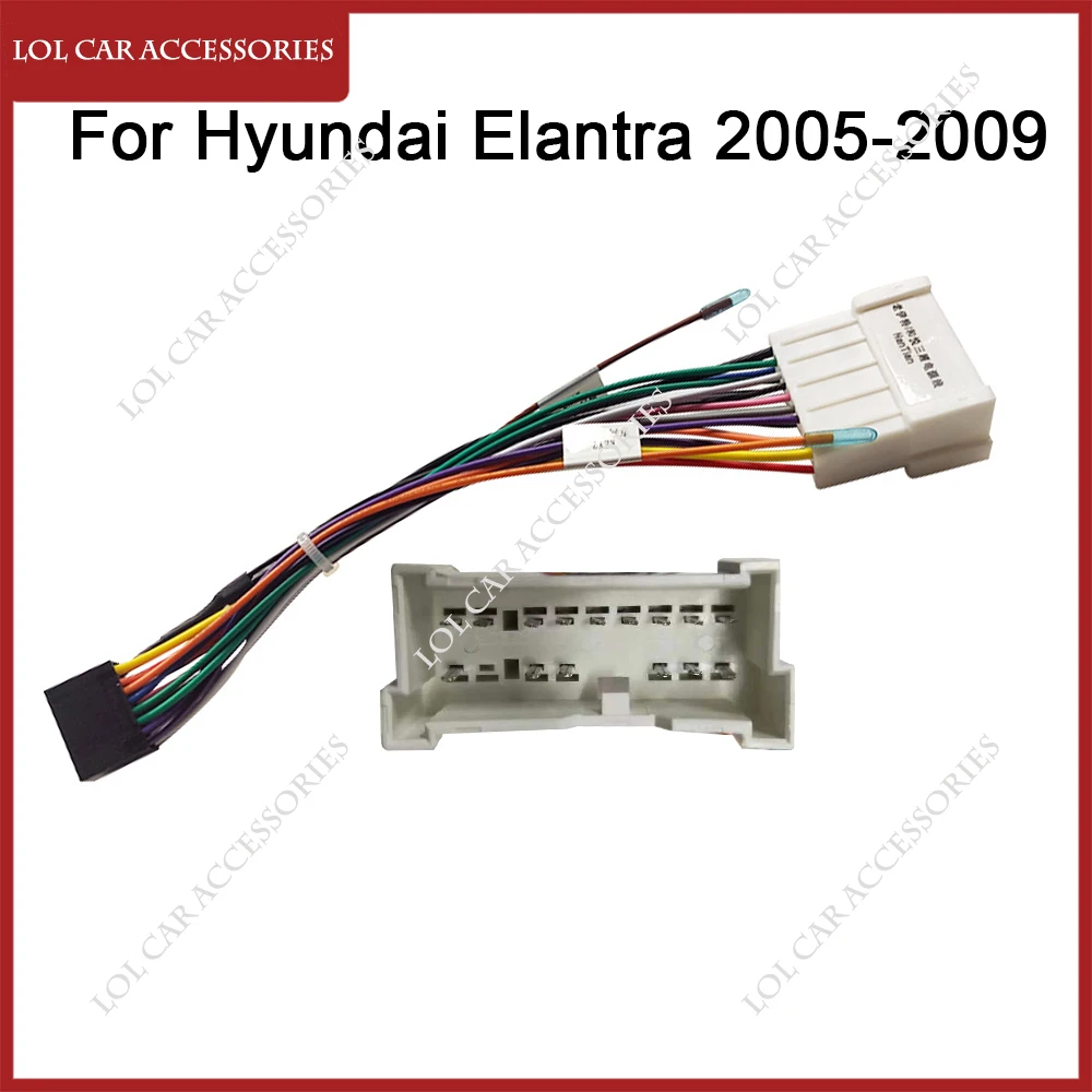 За Hyundai Elantra Tucson 2005-2009 кола радио GPS MP5 плейър Android захранващ кабел Canbus панел рамка окабеляване